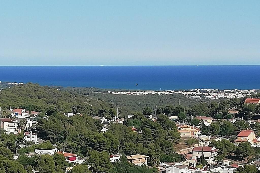 Villa Mas Del Vent- Barbacoa, Jardin, Piscina Privada Y Vistas A Mar à Cunit Extérieur photo